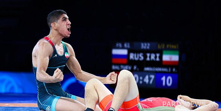 اتحاد المصارعة العالمي: يفوز ابن عم إيران أوميد بـ 65 كجم