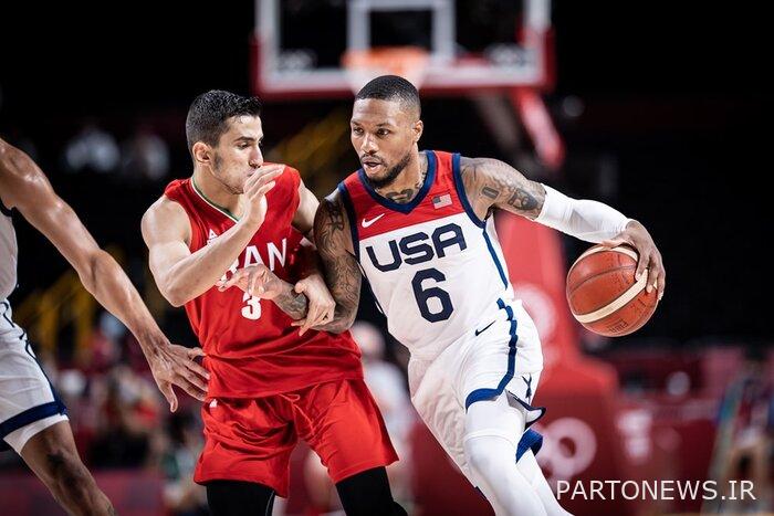 There was no surprise;  Expected defeat of the Iranian basketball team against the United States