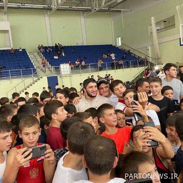 Russian wrestling stars meet young talents from the Caucasus region