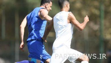 Football within the Esteghlal team and the first training session of the new player + photo