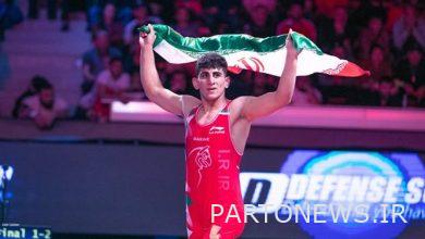 World Wrestling Championships  Winning the third gold for Iran with a record / delkhani became the world champion
