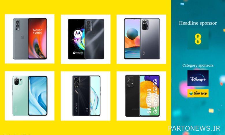 نامزدهای جوایز EE Pocket-lint برای بهترین تلفن (زیر 500 پوند)