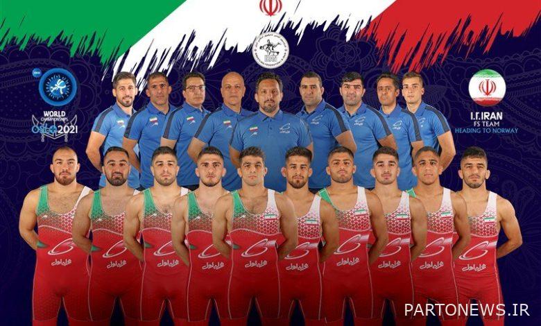 Iran's national freestyle wrestling team on the third platform of the world / gold that fell in love - Mehr News Agency |  Iran and world's news