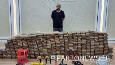 پلیس دبی ۵۰۰ کیلوگرم کوکائین کشف و ضبط کرد