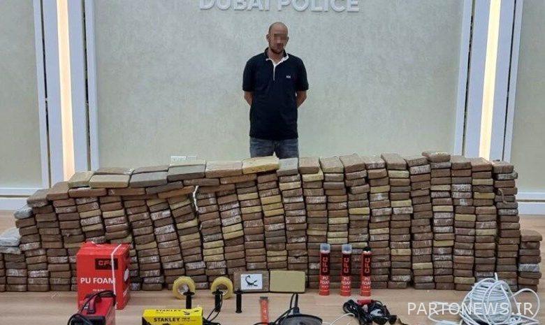 پلیس دبی ۵۰۰ کیلوگرم کوکائین کشف و ضبط کرد