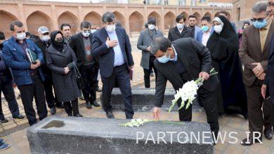 Tribute to the martyrs of the Chaldoran war by the Minister of Heritage and Culture