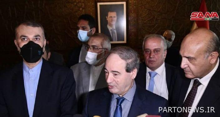 وزير الخارجية الإيراني: علاقاتنا مع سوريا استراتيجية