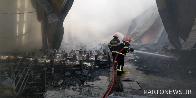 حريق في مبنى مجلس مدينة طهران