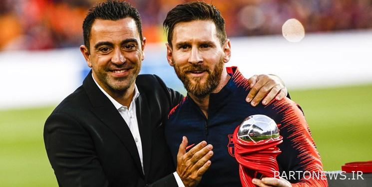رسالة ميسي إلى تشافي بعد التدريب في برشلونة