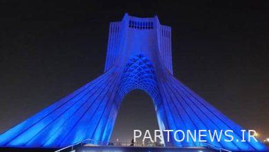 برج آزادی آبی شد! | خبرگزاری فارس