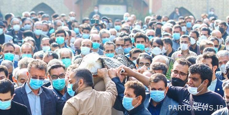 The body of the late "Vahid Hayati" was banished to his eternal home