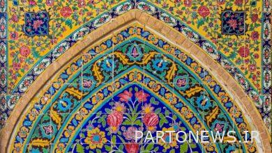 زخارف فريدة من البلاط القاجاري في مسجد أغابزورج في كاشان