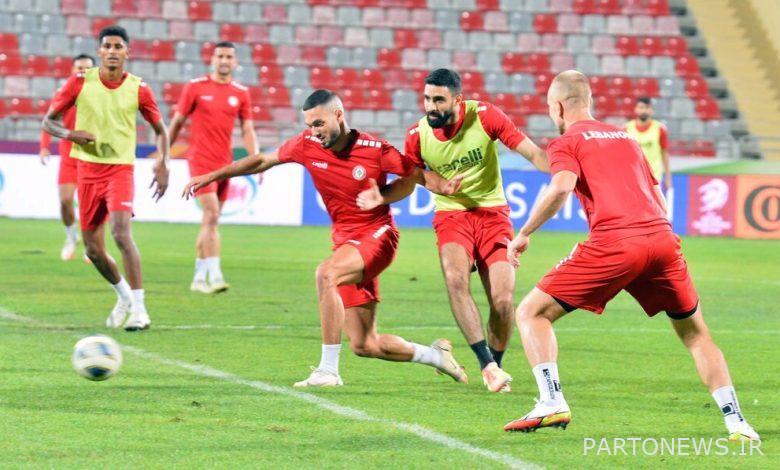 Ambiguity in the presence of two defenders of the Lebanese national football team against Iran