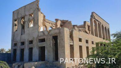 Earthquake damage to Kouhestak customs building in Hormozgan