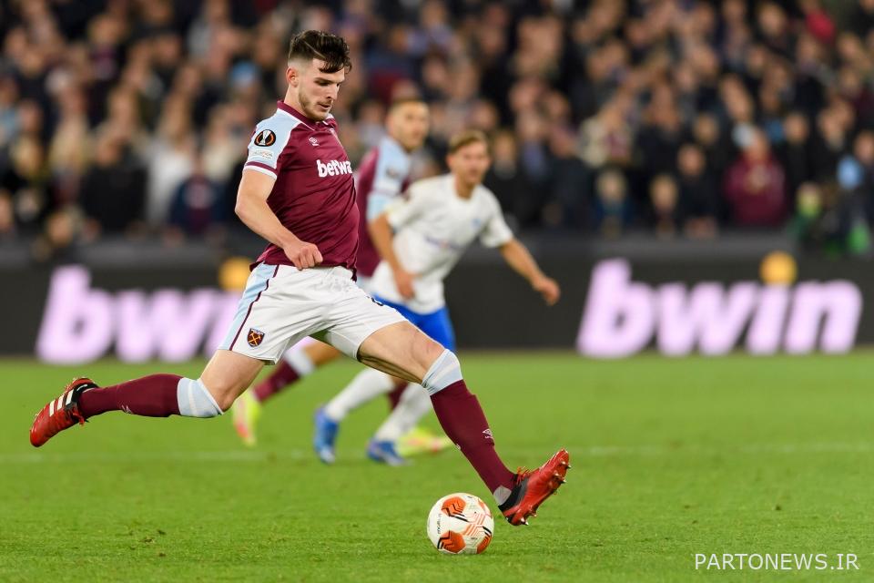رایس همچنان در قلب خط میانی وستهام به برتری خود ادامه می دهد