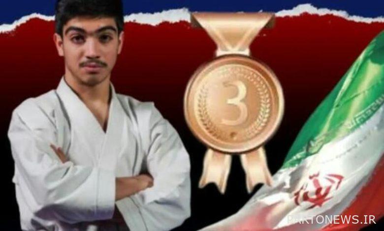 ورزشکار مرودشتی برسکوی سوم پیکارهای کاراته نوجوانان آسیا ایستاد