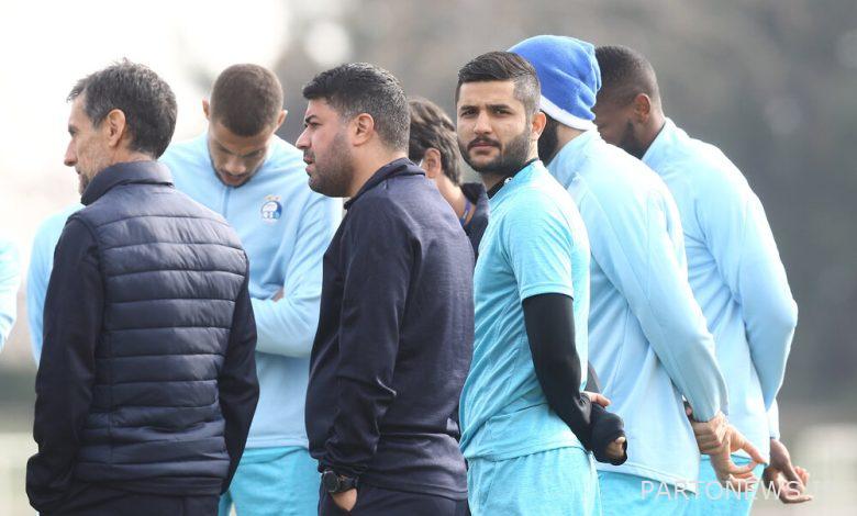 Esteghlal trained without one player / two dedicated blue jerseys trained