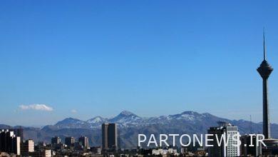 The latest weather and temperature in Tehran on the second day of winter