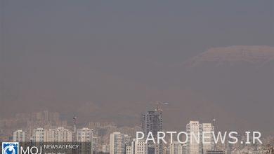 جودة الهواء في طهران 10 كانون الأول 1400 / بلغ مؤشر جودة الهواء 144