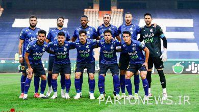 The composition of Esteghlal against Sepahan was announced