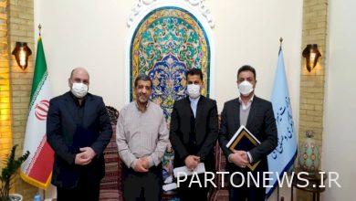 Honoring Engineer Zarghami from 3 former general managers of Gilan, Fars, Kohgiluyeh and Boyer-Ahmad provinces
