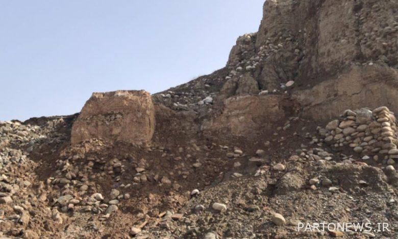 The collapse of part of the Millennium Fortress of Minab due to recent rains