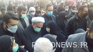 Judiciary »Presence of Hojjatoleslam and Muslims Mohseni Ejei at the funeral of 150 holy martyrs