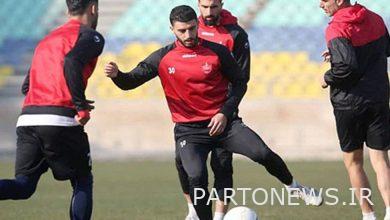 Holding the last training session of Persepolis before the game against Sepahan