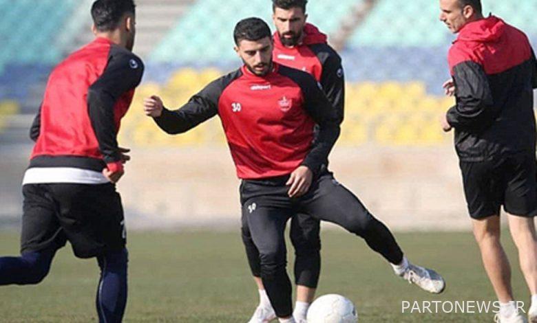 Holding the last training session of Persepolis before the game against Sepahan