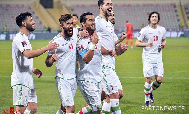 Announcement of Iran's games against Iraq and UAE