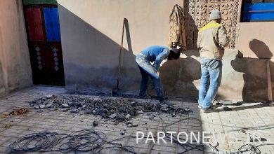 Transfer of gas to Birjand pottery house