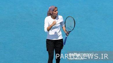 The victory of the tennis history girl in the doubles section of the World Tour of Brazil