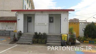 کلاس درس دانش آموزان آج بیشه ۱۷سال در کانکس برگزار می شود