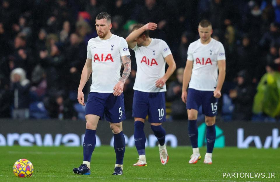 رختکن تاتنهام پس از چهارمین شکست در پنج بازی جای خوشحالی برای حضور نداشت
