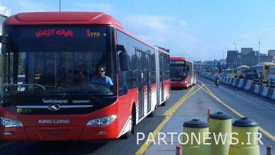 The operating hours of Tehran bus fleet increased from tonight