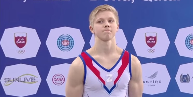The patriotic movement of the Russian gymnast and the anger of the World Federation