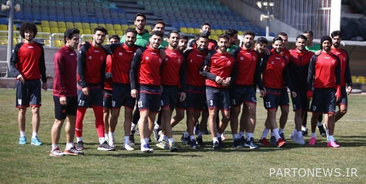 Persepolis training report |  The high morale of Golmohammadi's students on the eve of the derby