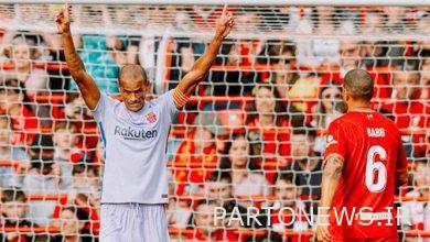 Gerard and Rivaldo goals in the Liverpool-Barcelona charity match + movie