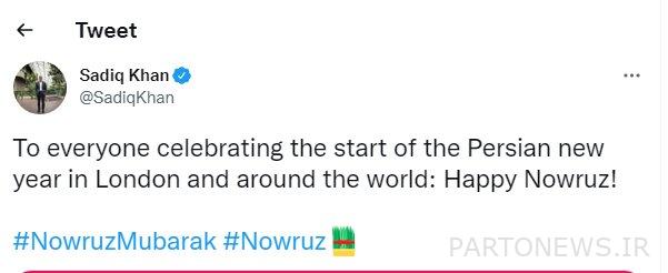 The British Prime Minister and the Mayor of London congratulated Nowruz