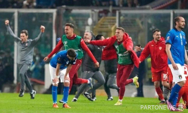 ایتالیا پس از باخت شوکه کننده مقابل مقدونیه شمالی از راهیابی به جام جهانی فوتبال 2022 بازماند  اخبار فوتبال