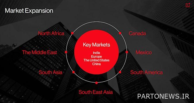 وجود OnePlus في الأسواق العالمية