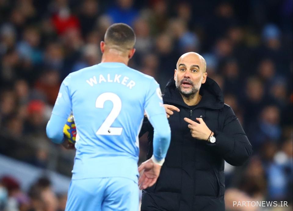 گواردیولا همچنان از اخراج واکر در لیگ قهرمانان اروپا ناراضی است