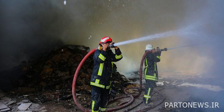 Fire in a residential complex on Pasdaran Street in Tehran