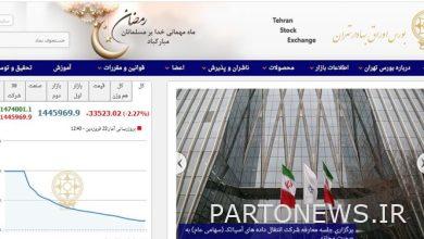 وانخفضت 33522 وحدة من مؤشر بورصة طهران