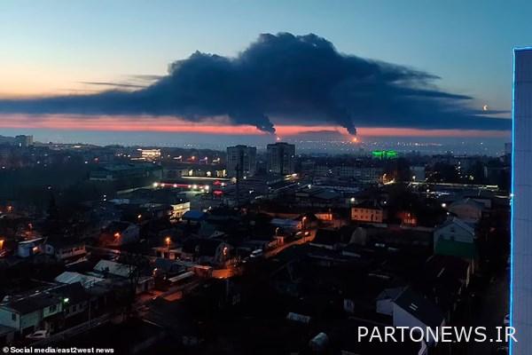 انفجار وحريق مروعان في مستودع وقود روسي رئيسي + فيديو