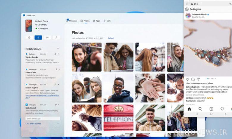 Microsoft Phone Link تجربه تلفن متصل را بهبود می بخشد