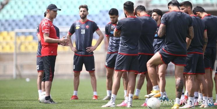 Persepolis training report | Preparation of whites under the influence of strong winds + photos