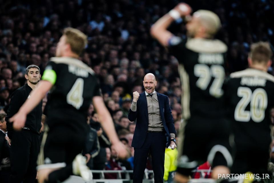 تن هاگ آژاکس را در لیگ قهرمانان باورنکردنی رهبری کرد، جایی که تیمش در سراسر اروپا به خاطر بازی خیره کننده اش که باعث کنار زدن رئال مادرید و یوونتوس شد، محبوبیت زیادی داشت.