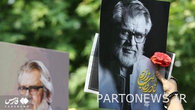 Nader Talebzadeh's funeral was held in Razavi shrine / Transfer of the body to Tehran + Images