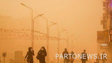 ارتفاع الغبار في طهران